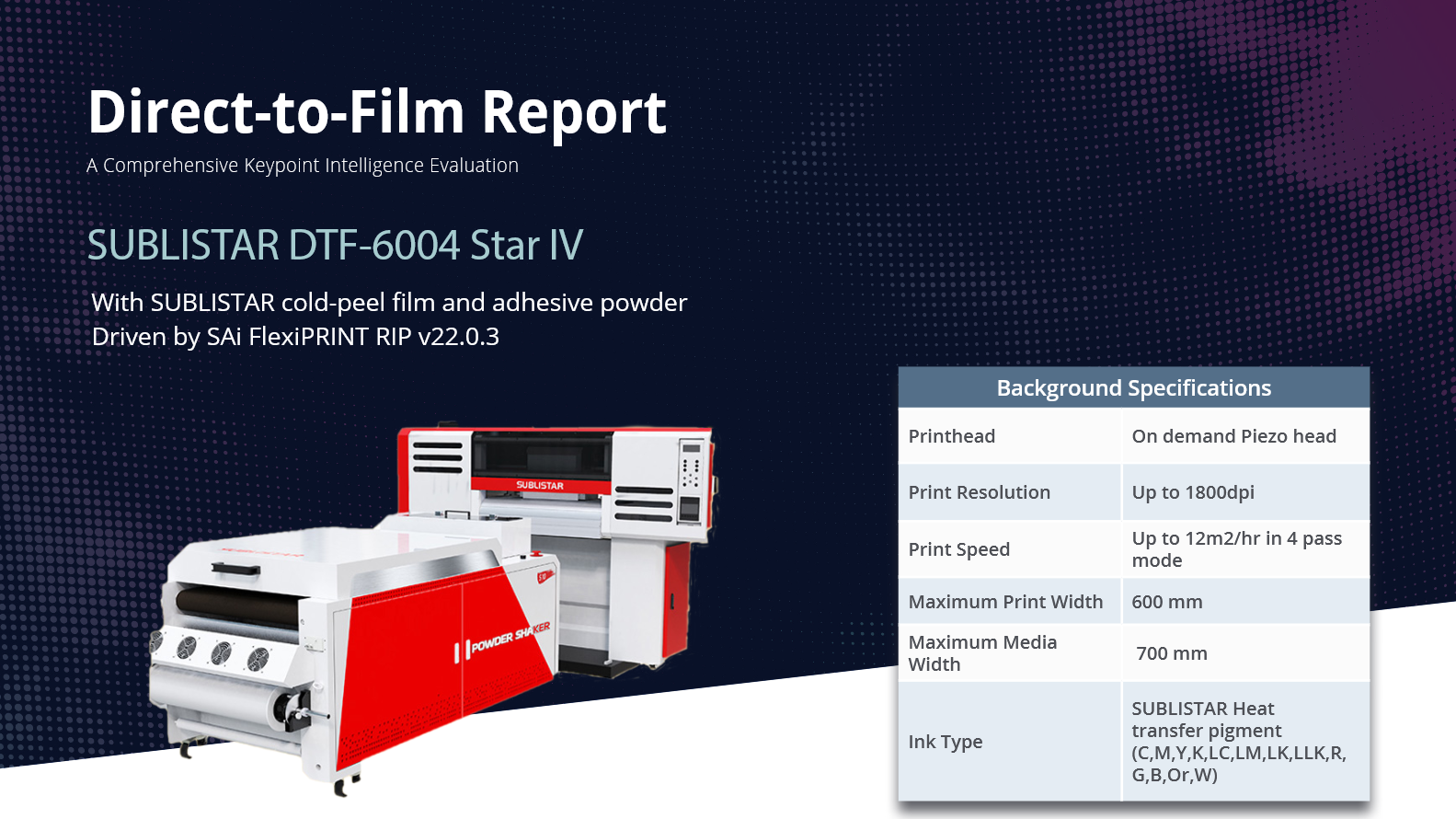 Sublistar DTF-6004 Star IV Report
