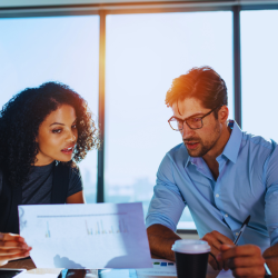 man and woman - consultants